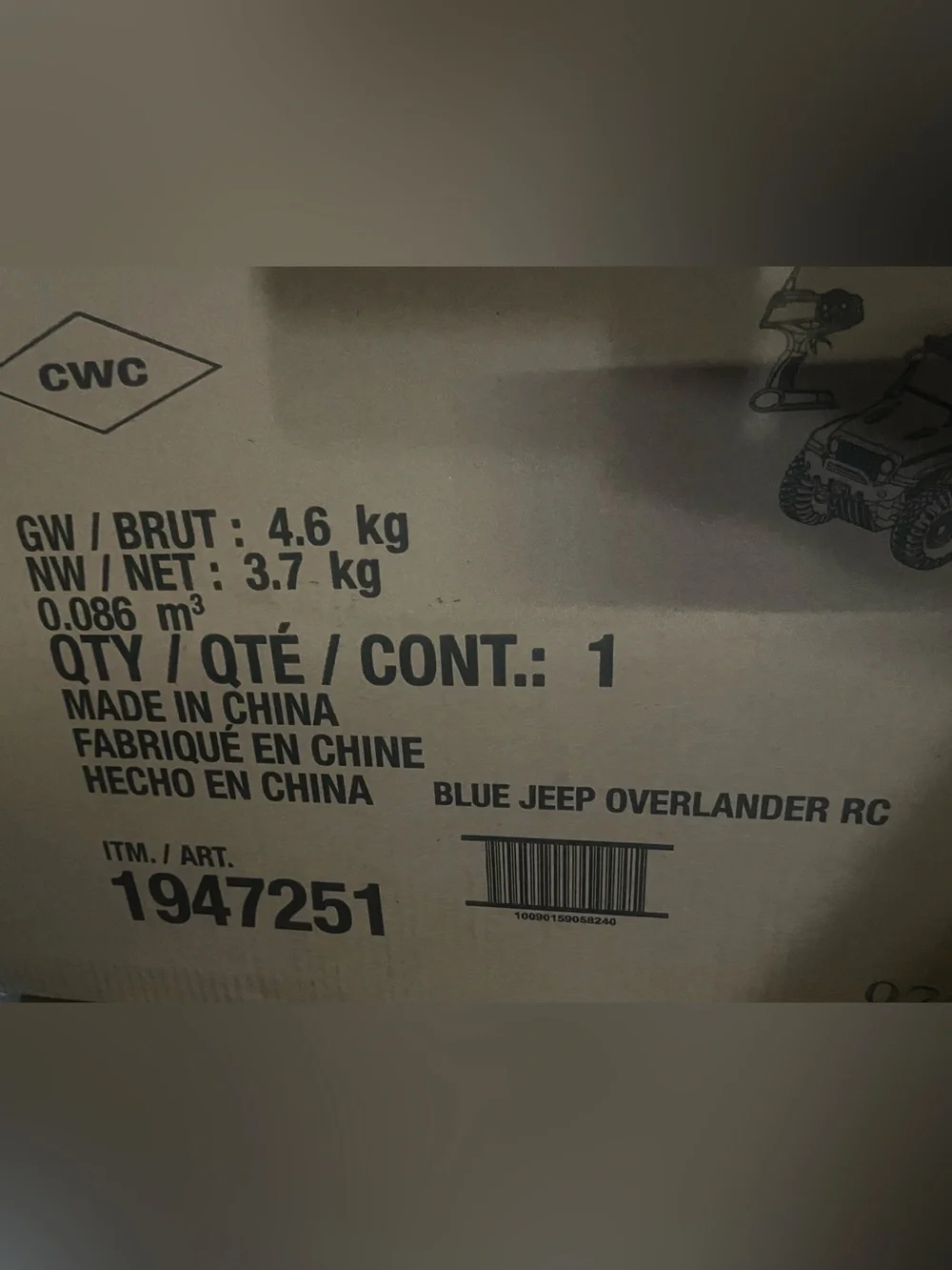 Tech RC Kids Jeep Wrangler Extreme Overland Rubicon - Blue